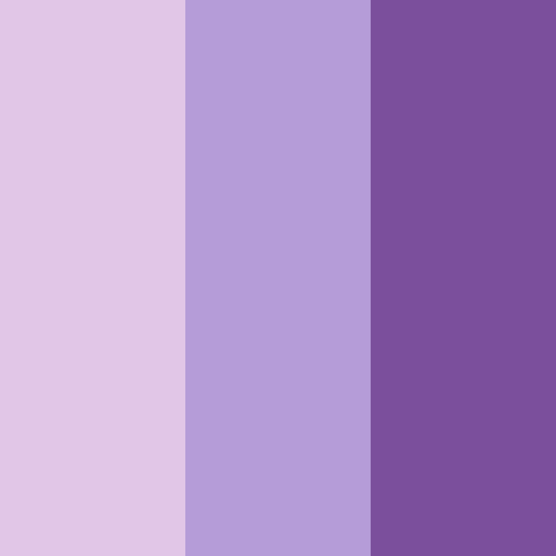 Download whimsical lilac dreams color palette PNG image (square)