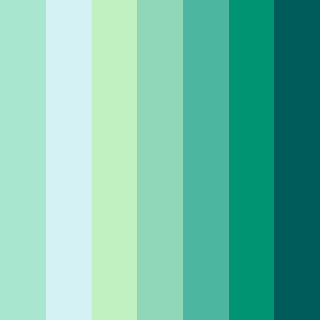 Download shades of verde color palette PNG image (square)
