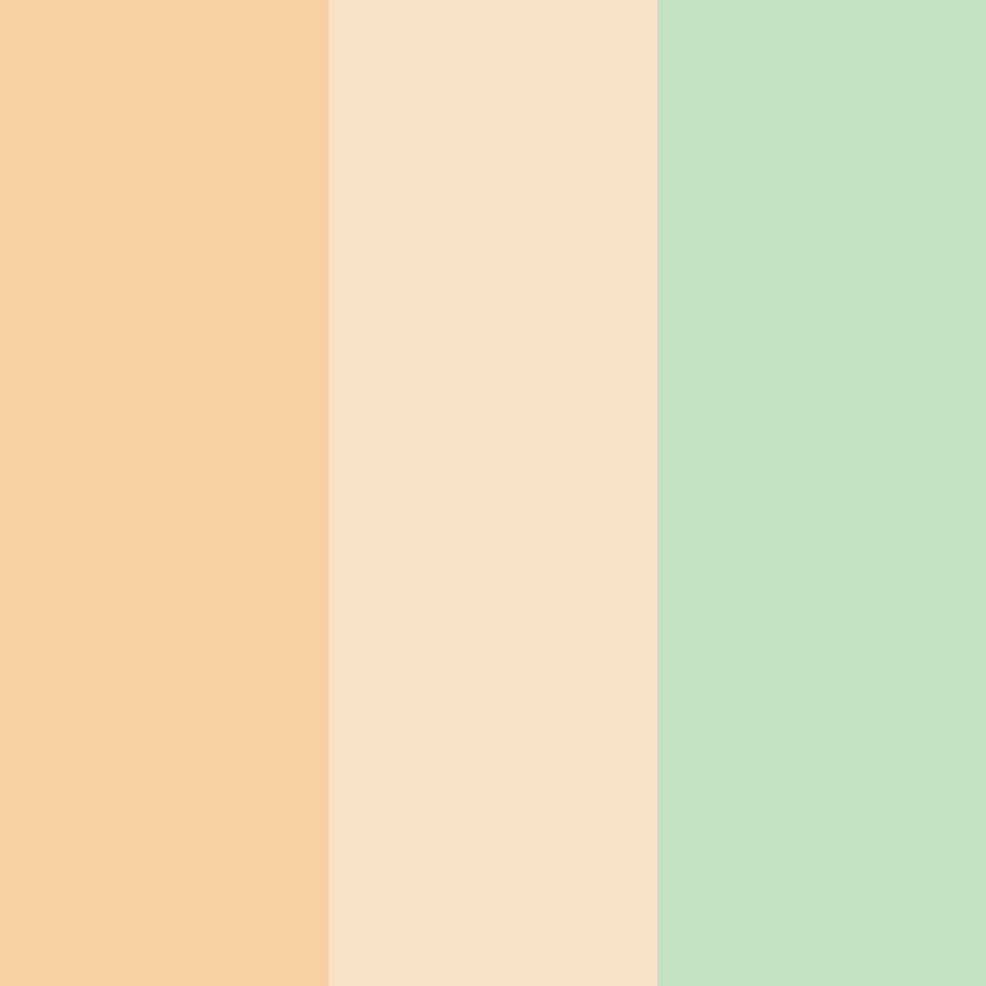 Download peachy greens color palette PNG image (square)