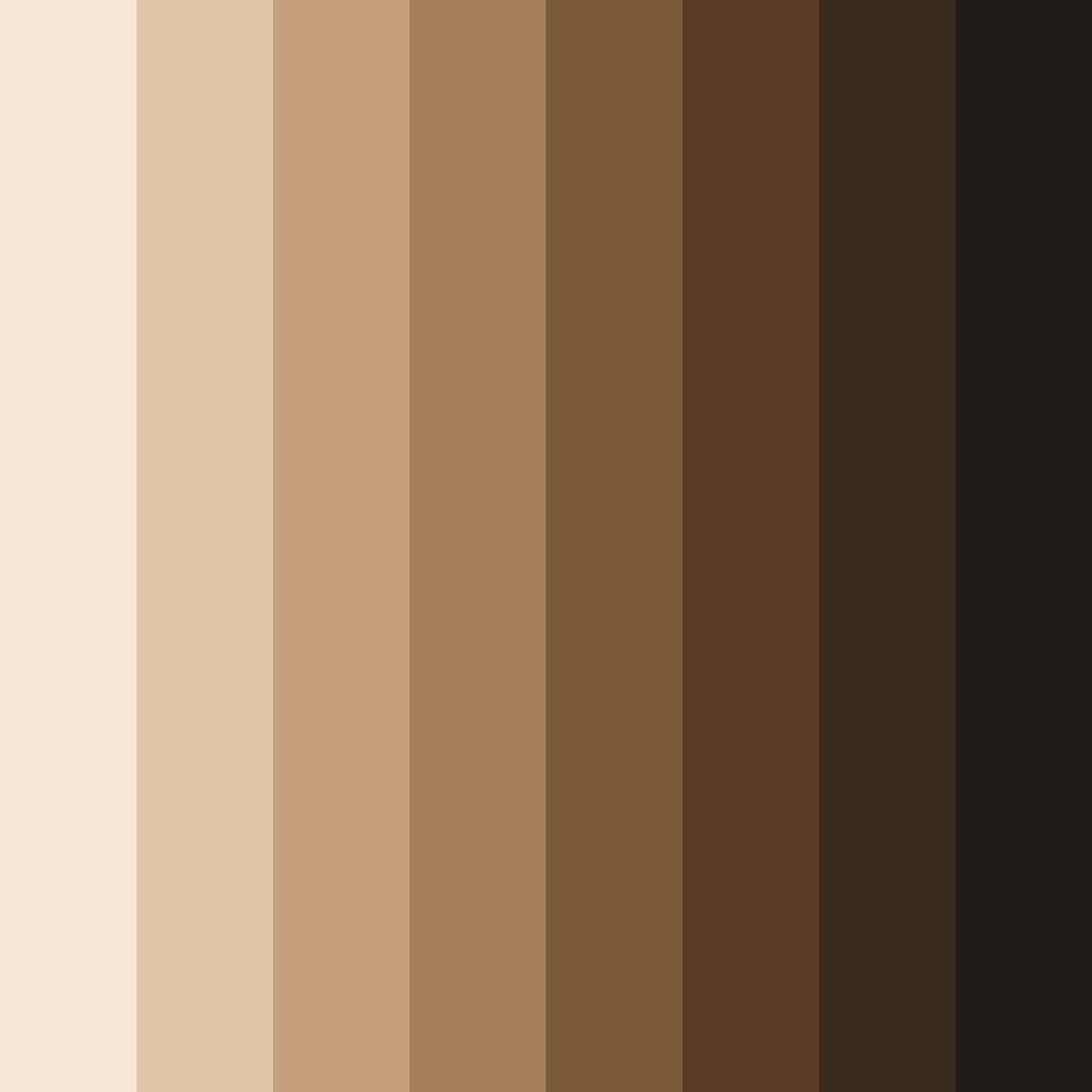 Download brown autumnforest color palette PNG image (square)