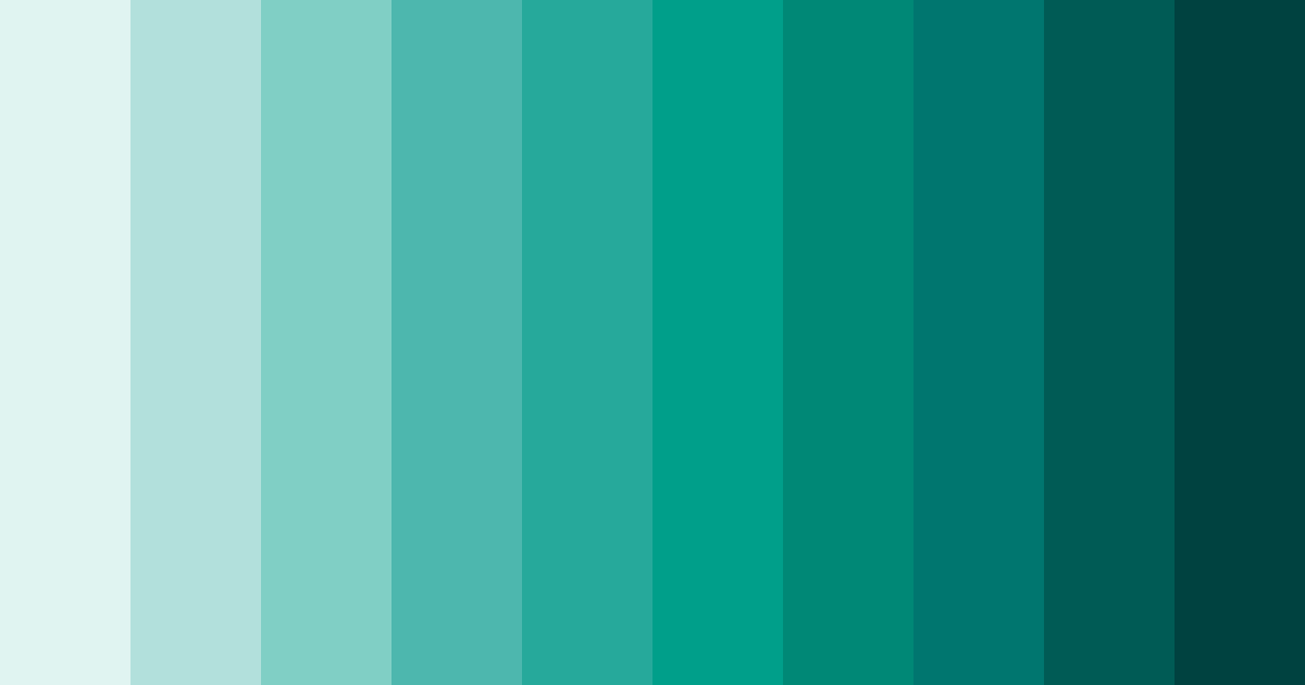 Download teal ocean color palette PNG image (landscape)