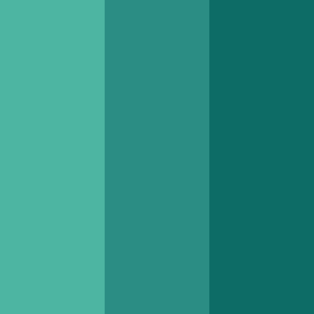 Download teal serenity color palette PNG image (square)