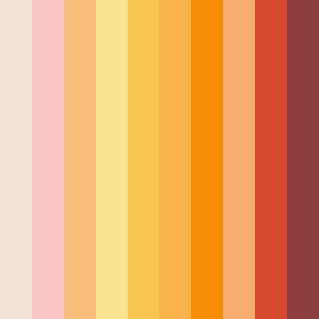 Download sunset serenade color palette PNG image (square)