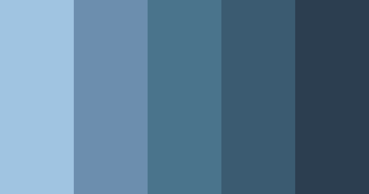 Download cool blue color palette PNG image (landscape)