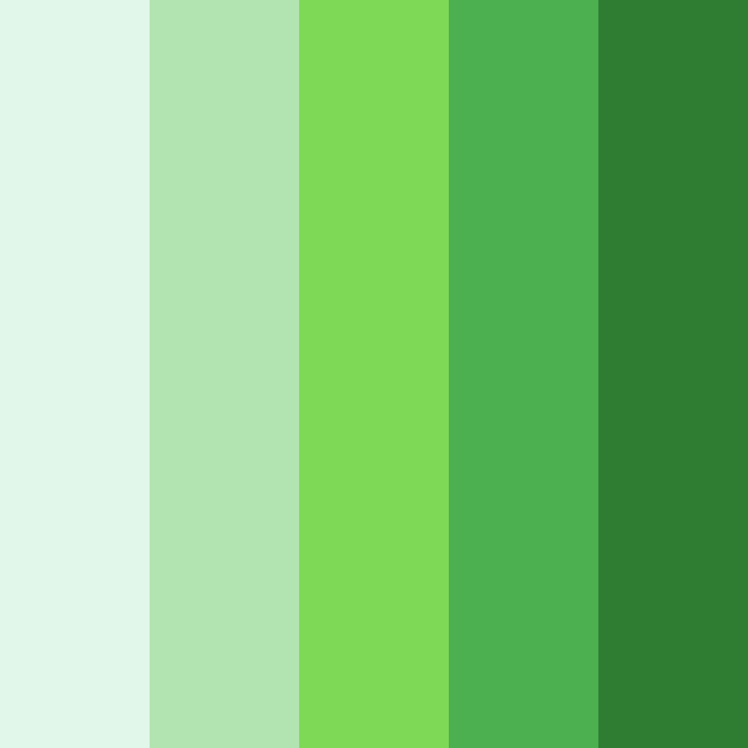 Download verdant awakening color palette PNG image (square)
