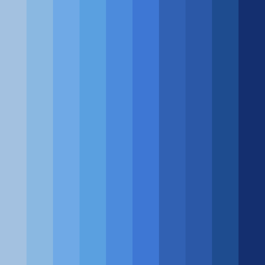 Download celestial blues color palette PNG image (square)