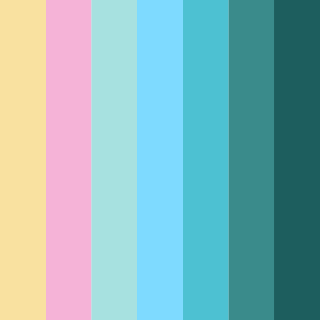 Download whimsical breeze color palette PNG image (square)