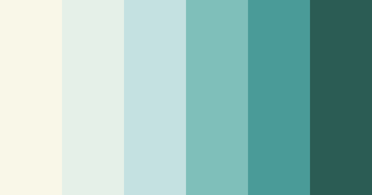 Download teal harmony color palette PNG image (landscape)