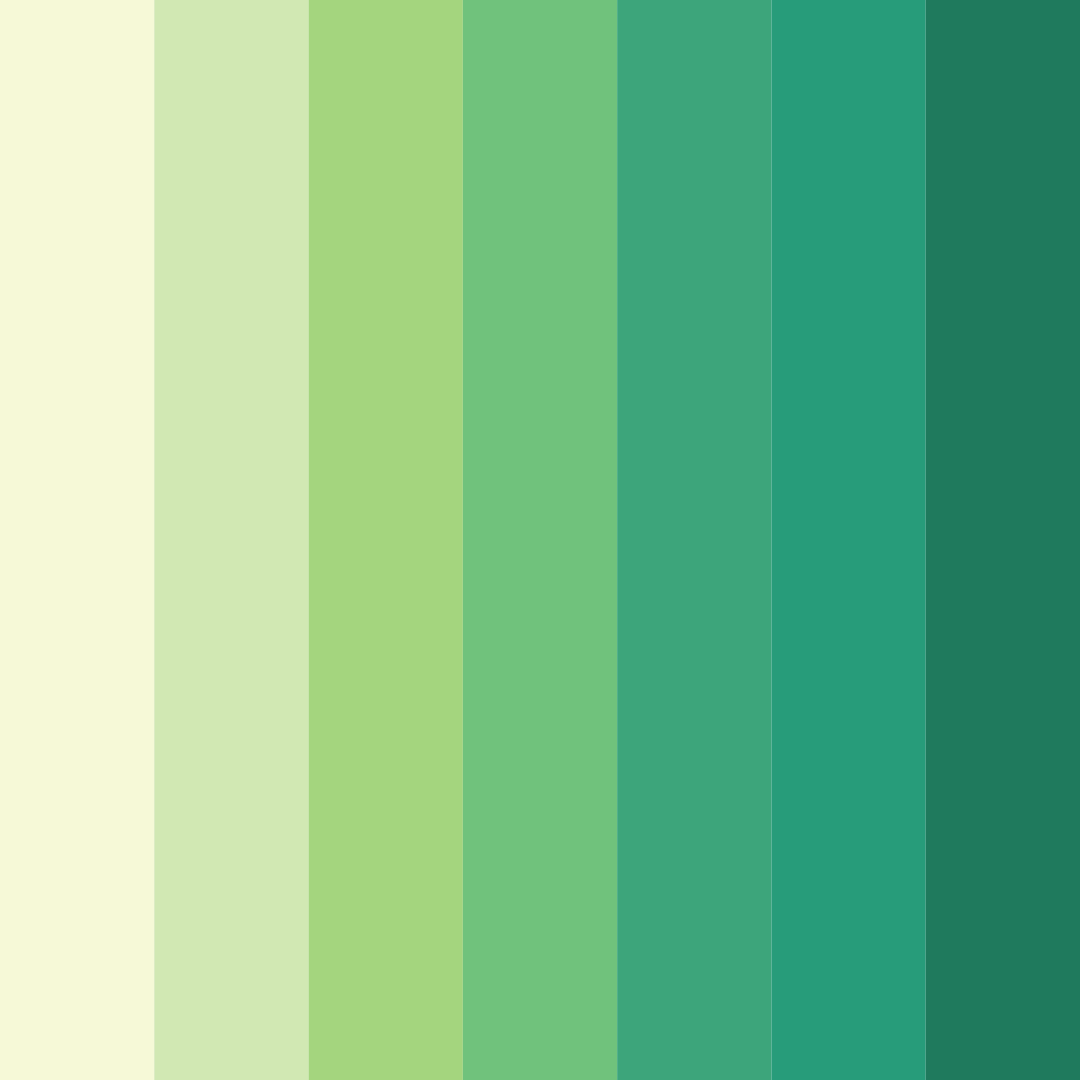 Download emerald awakening color palette PNG image (square)