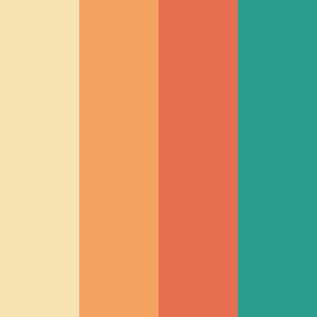 Download earthy tones color palette PNG image (square)