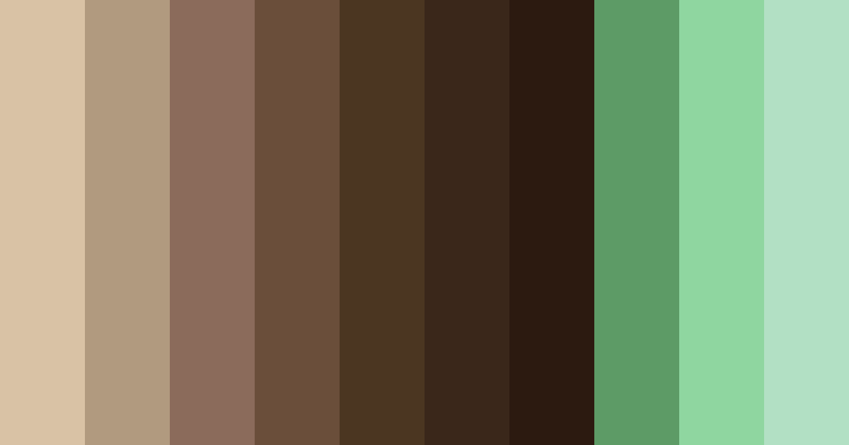 Download earthy brown color palette PNG image (landscape)