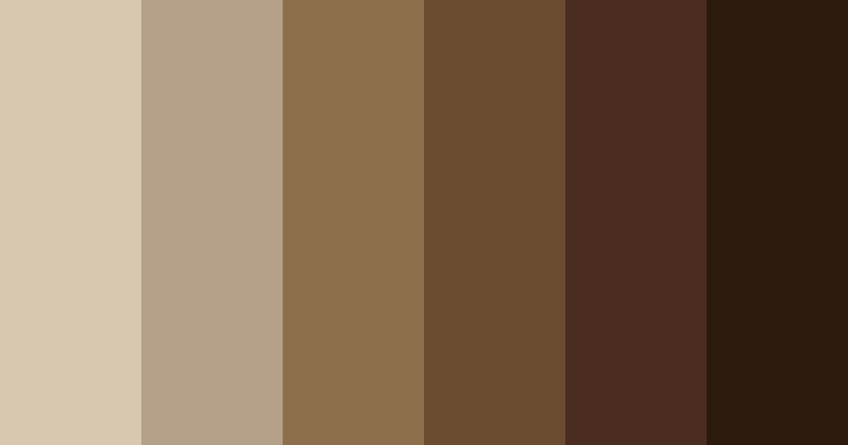 Download brown coffee color palette PNG image (landscape)