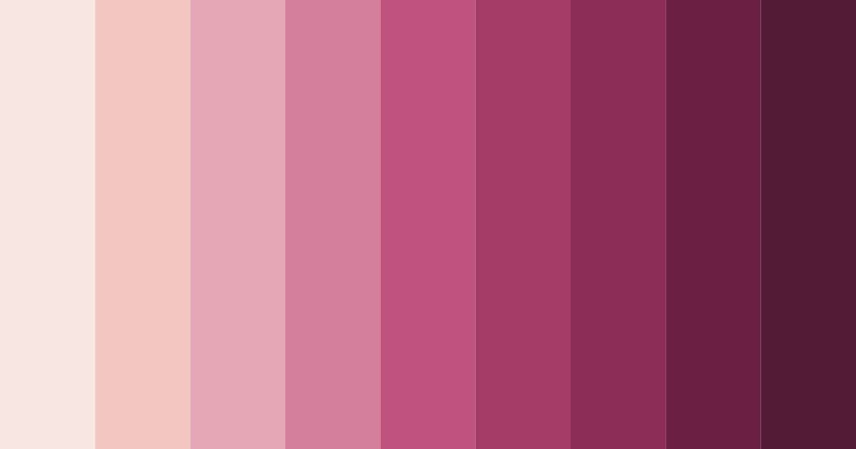 Download blushing romance color palette PNG image (landscape)