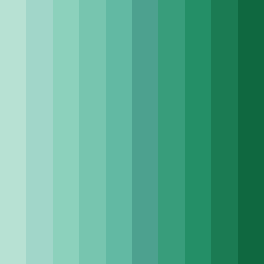 Download shades of teal color palette PNG image (square)