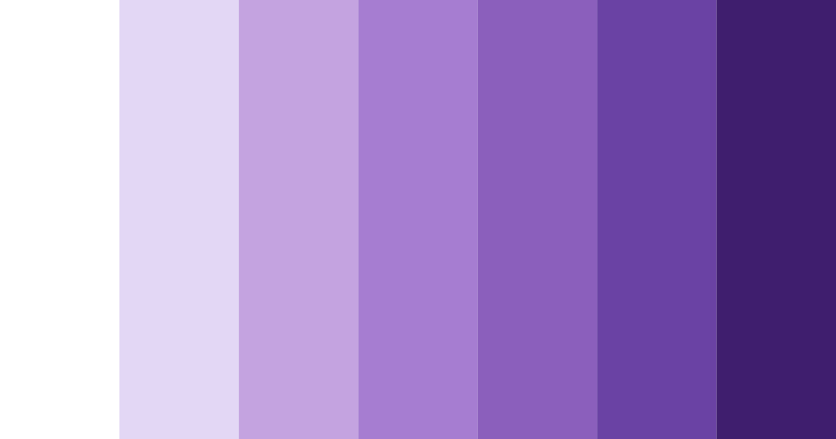 Download shades of purple color palette PNG image (landscape)