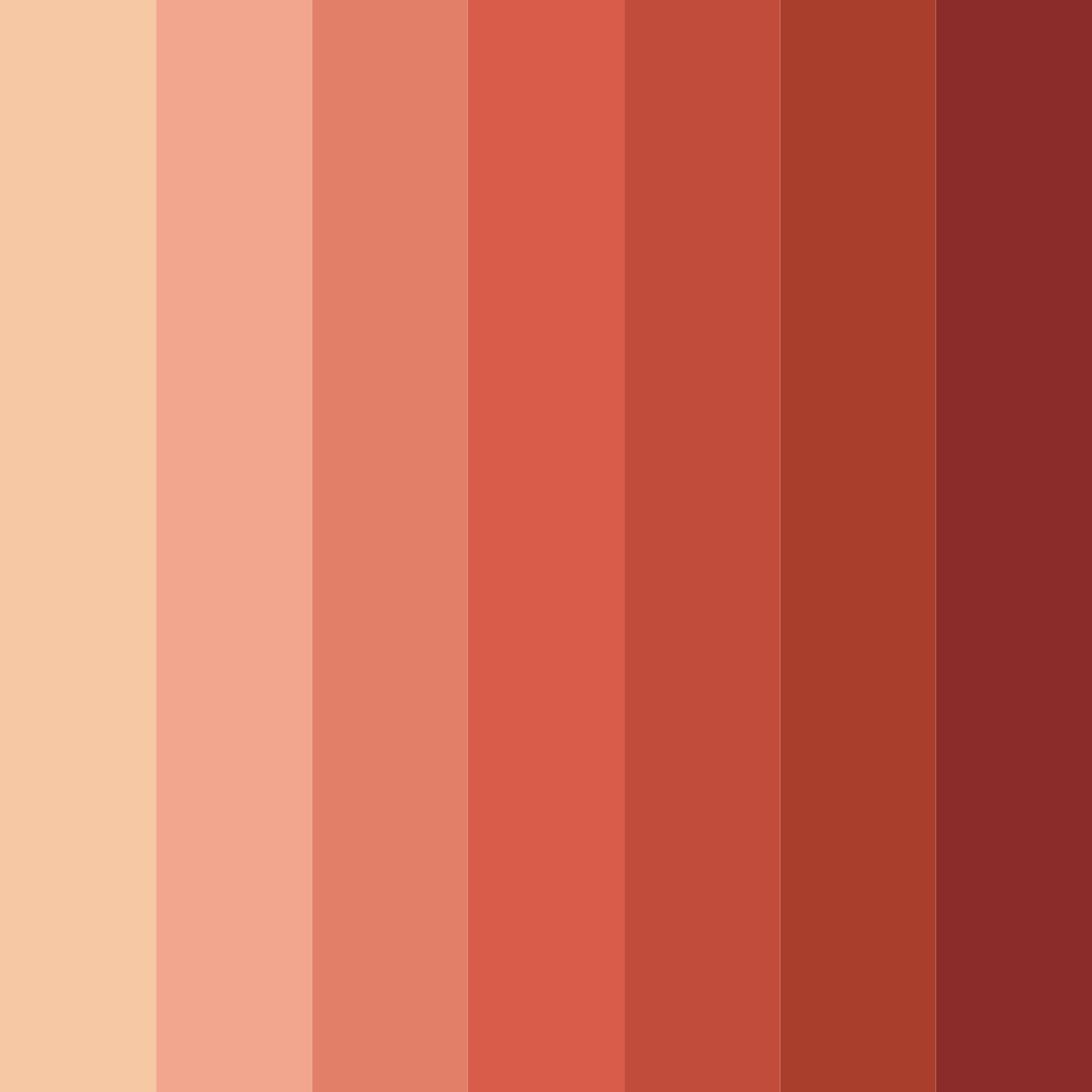 Download red rodeo color palette PNG image (square)