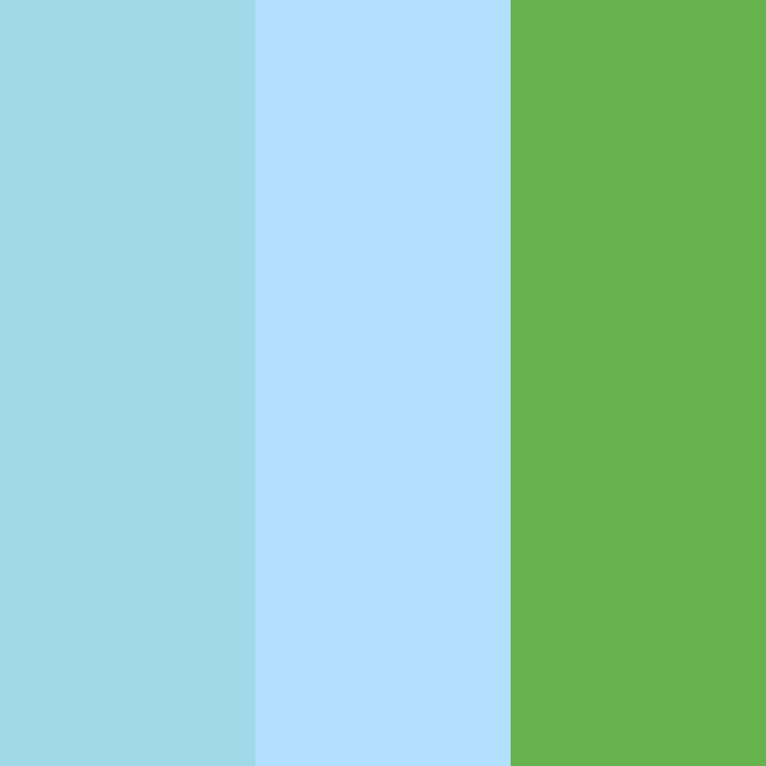 Download cool turquoise color palette PNG image (square)