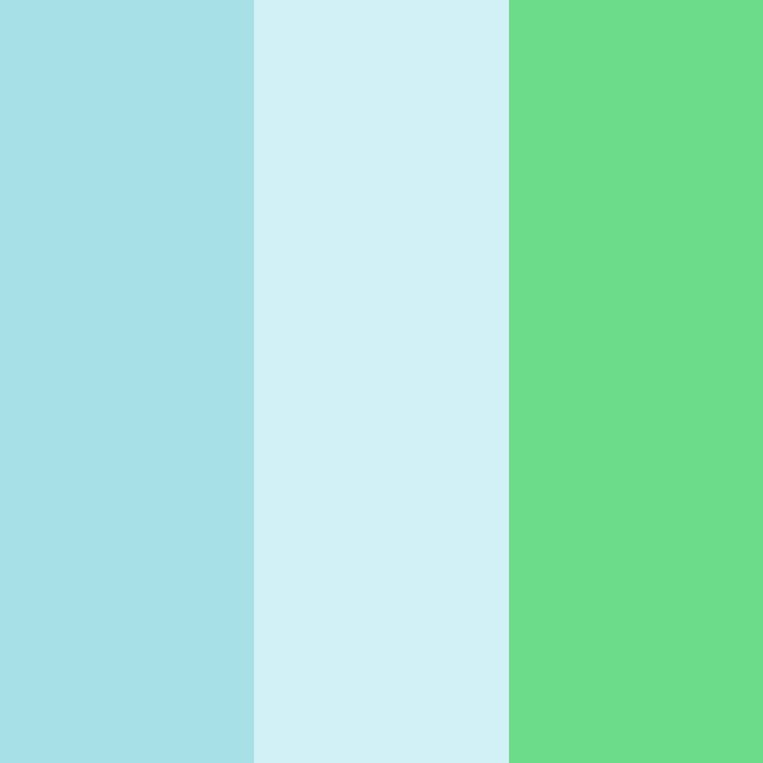 Download aqua breeze color palette PNG image (square)