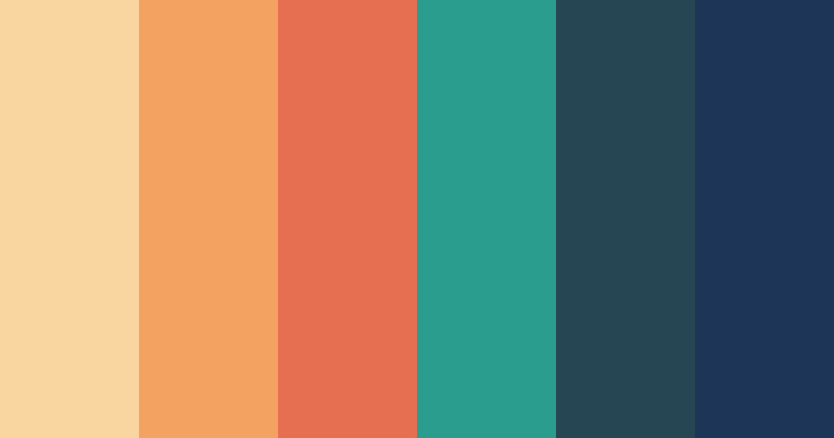 Download coastal sunrise color palette PNG image (landscape)