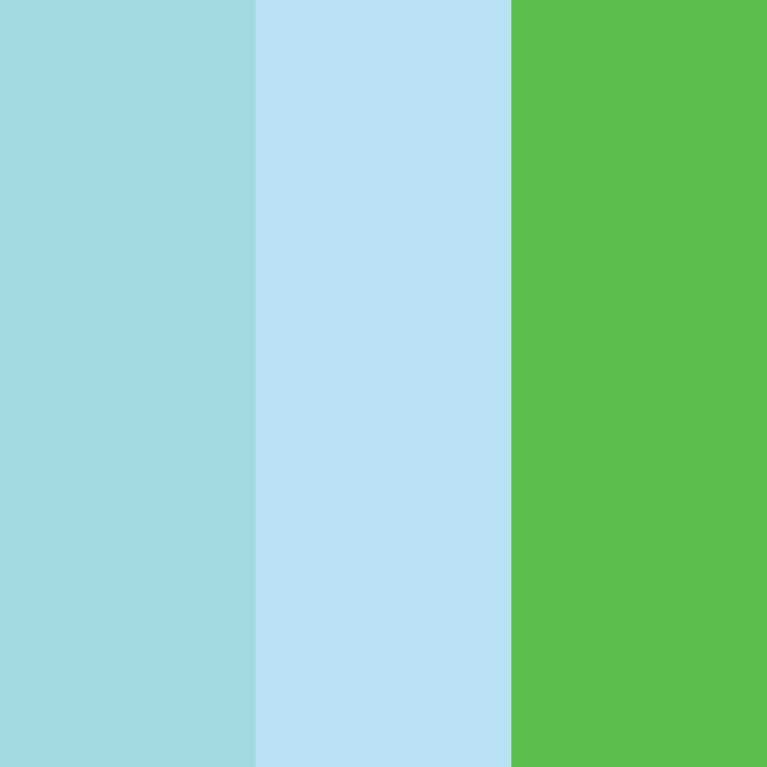 Download cool teal color palette PNG image (square)