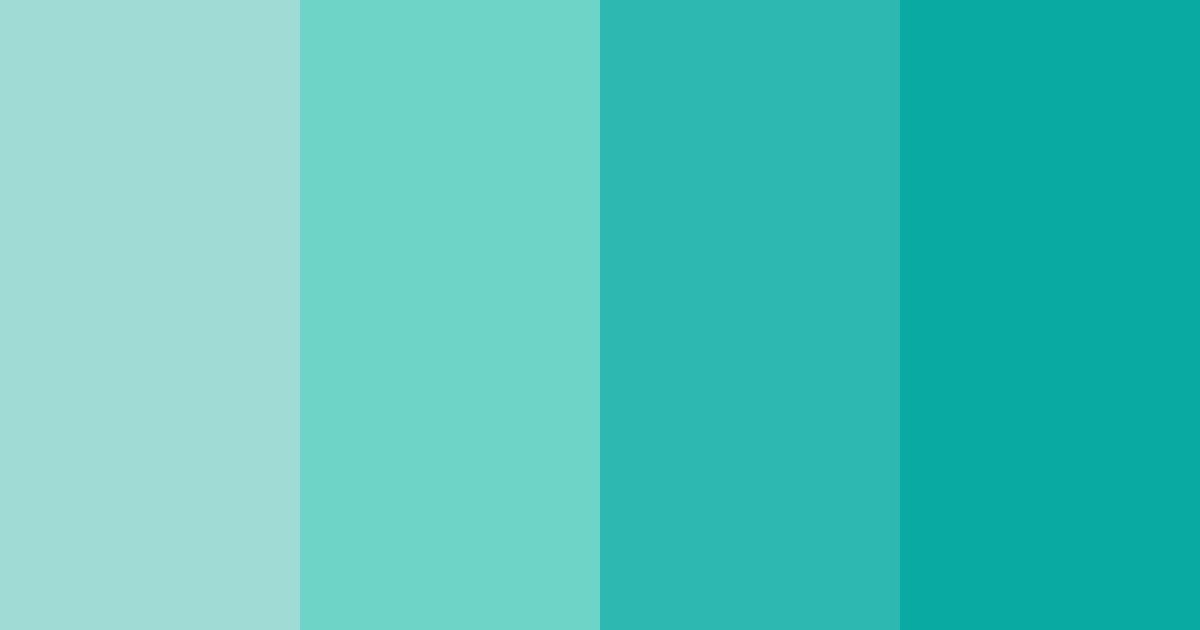 Download teal beach color palette PNG image (landscape)