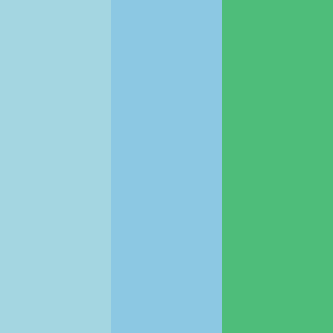 Download bright turquoise color palette PNG image (square)