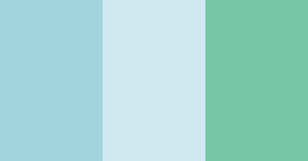 Download aquatic breeze color palette PNG image (landscape)