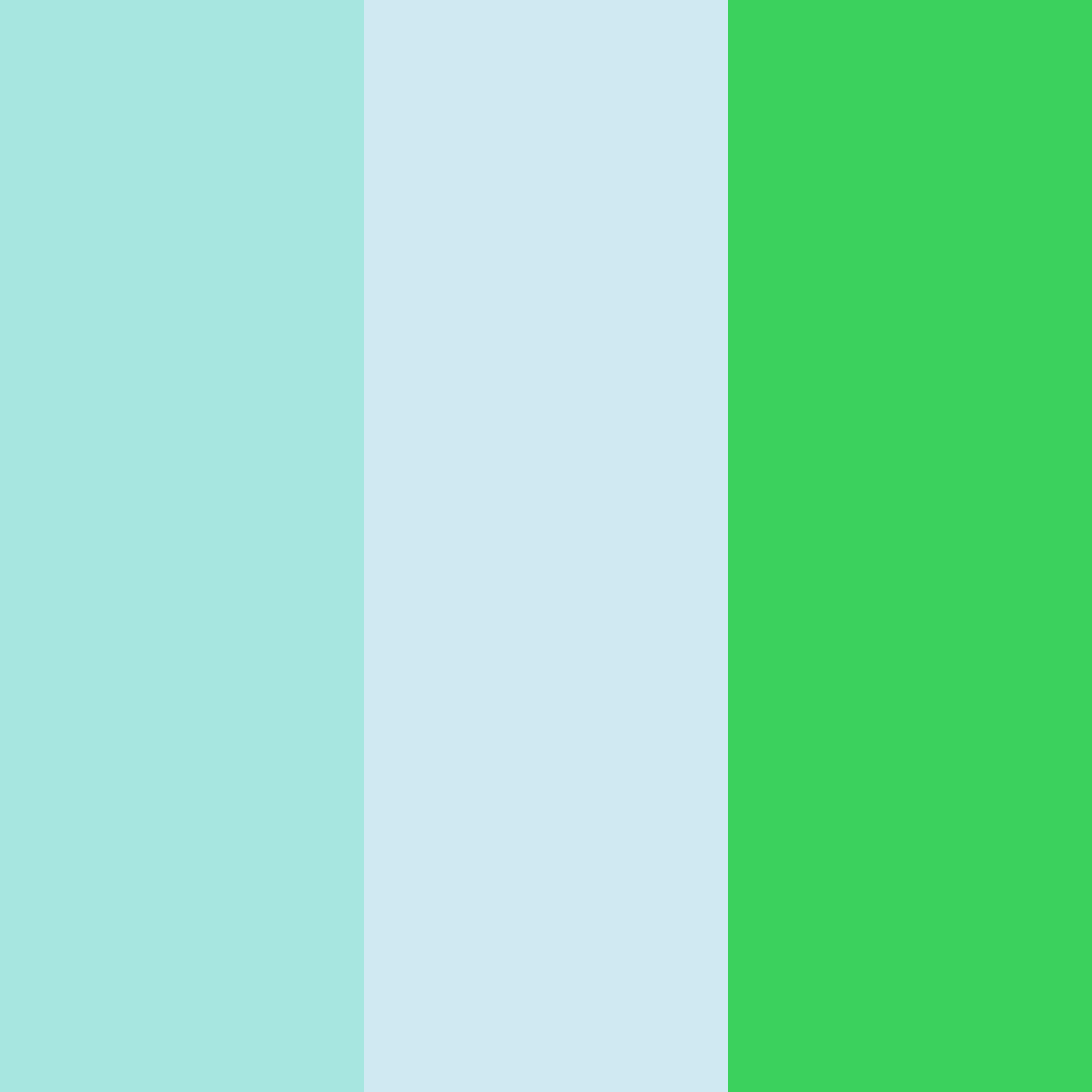 Download aqua breeze garden color palette PNG image (square)