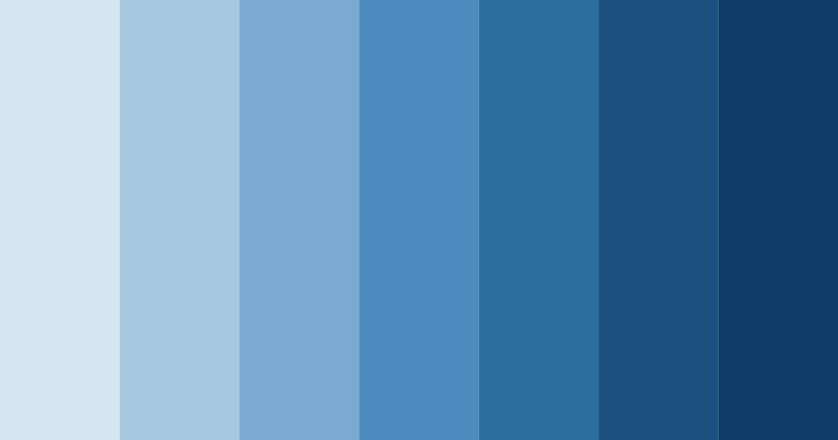 Download blue winter color palette PNG image (landscape)