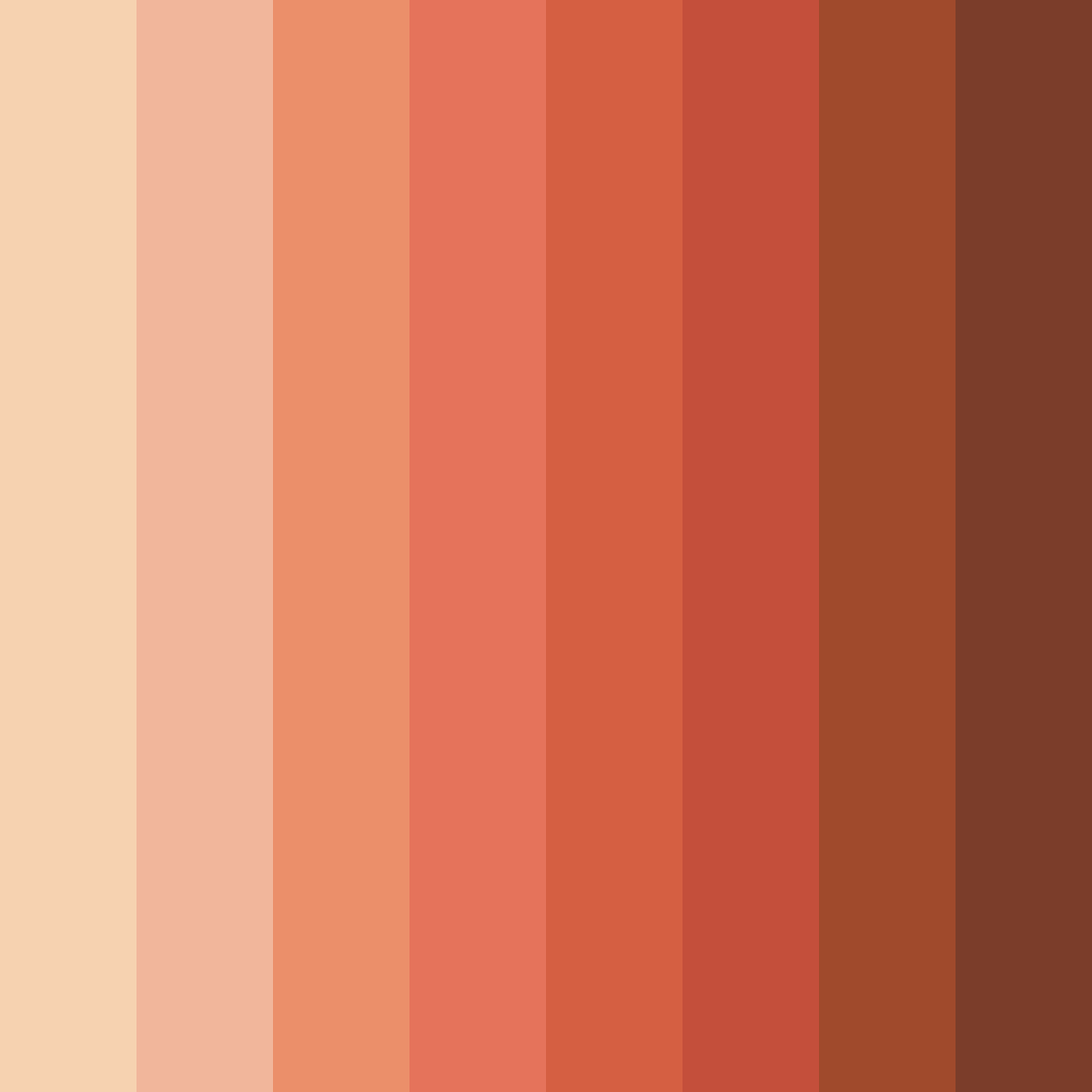 Download warm peach color palette PNG image (square)