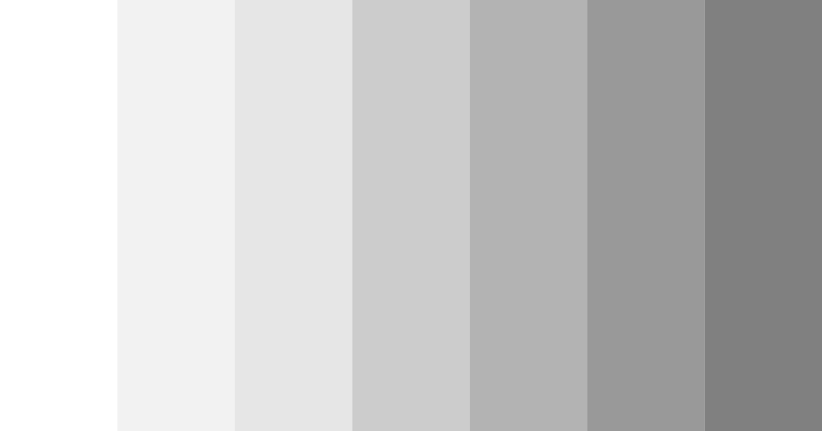 Download shades of white color palette PNG image (landscape)