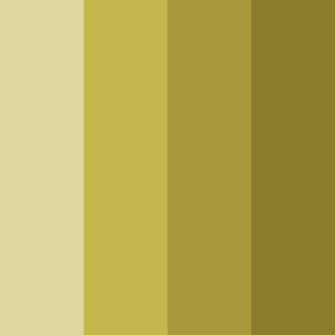 Download shades of gold color palette PNG image (square)