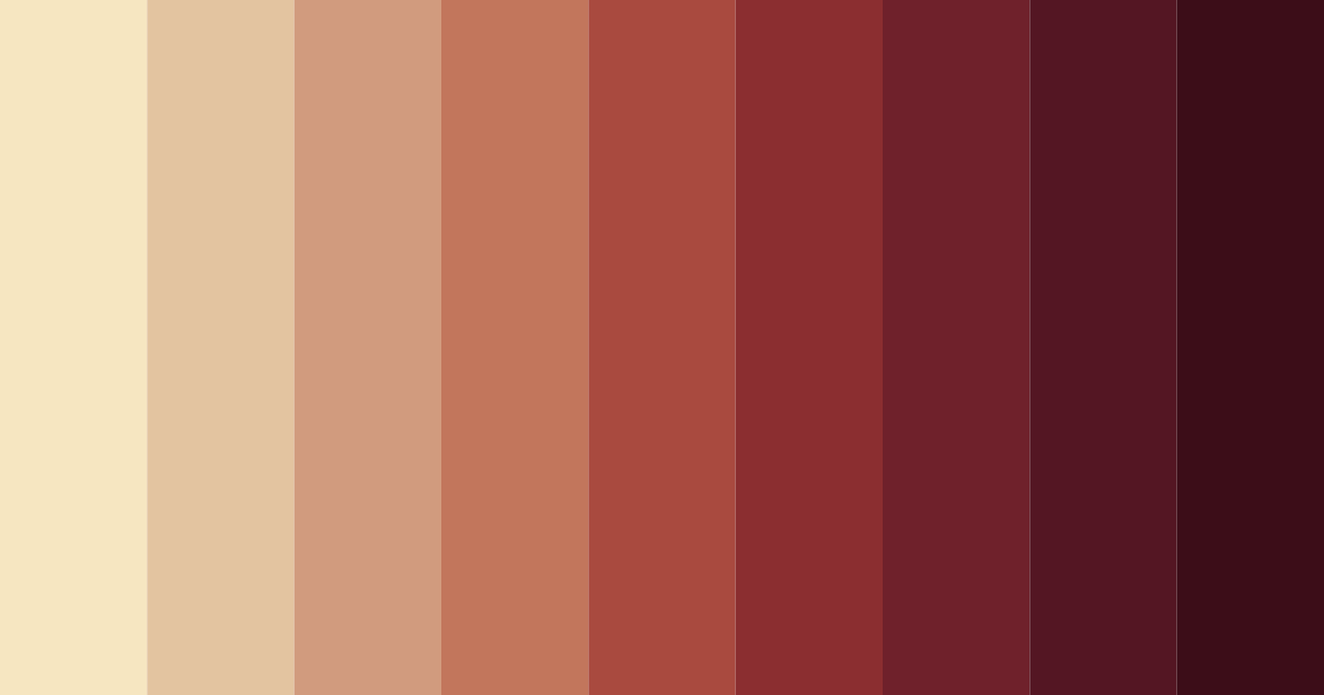 Download earthy red color palette PNG image (landscape)