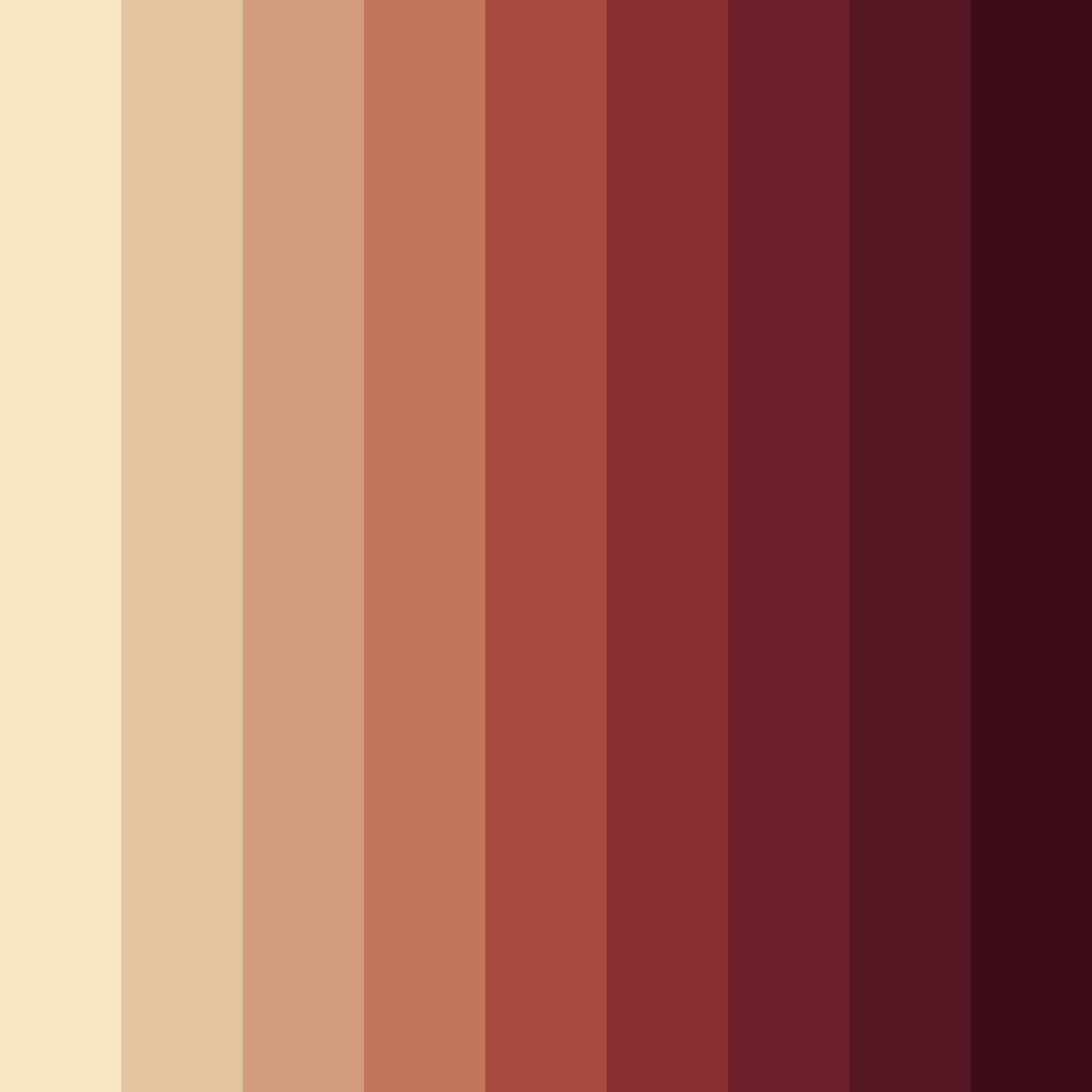 Download earthy red color palette PNG image (square)