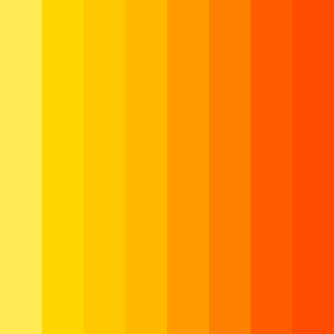 Download warm yellow color palette PNG image (square)