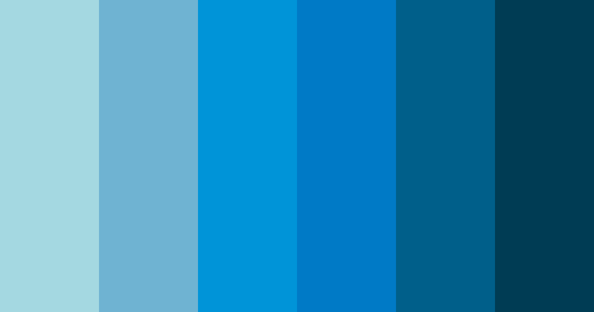 Download blue ocean color palette PNG image (landscape)