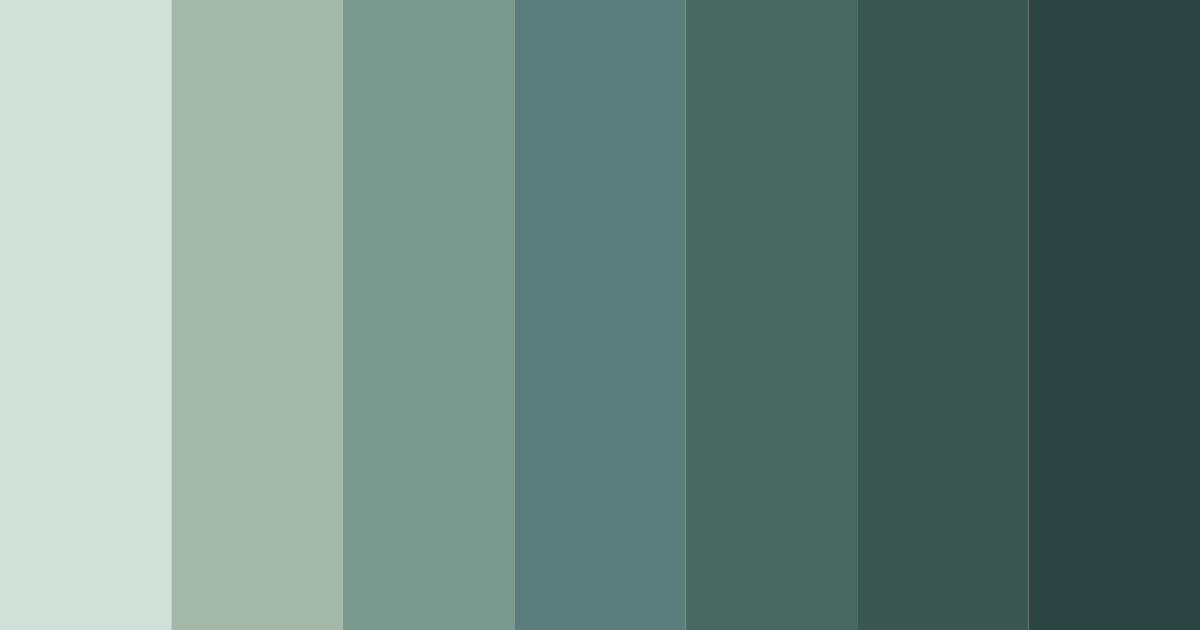 Download muted green color palette PNG image (landscape)