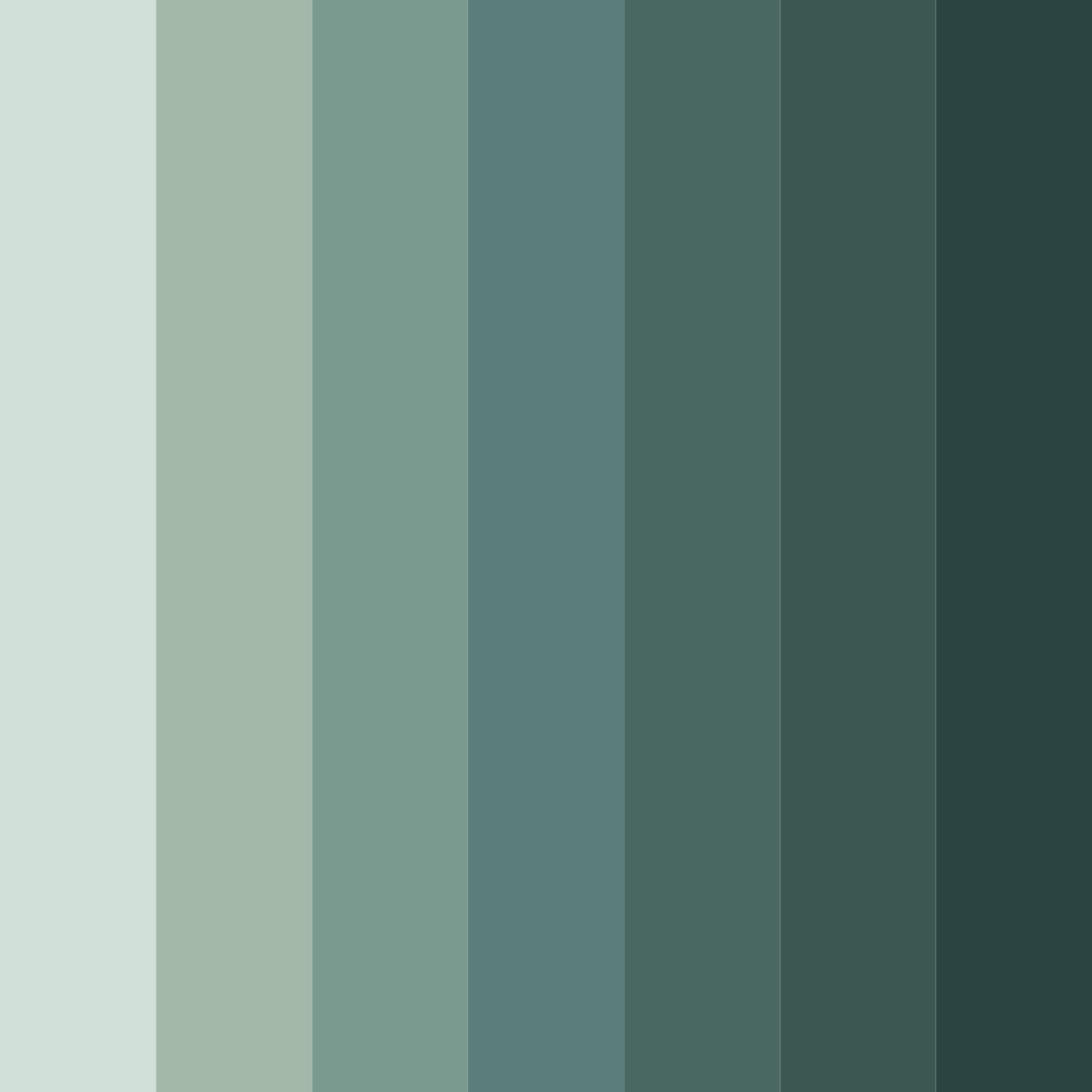Download muted green color palette PNG image (square)