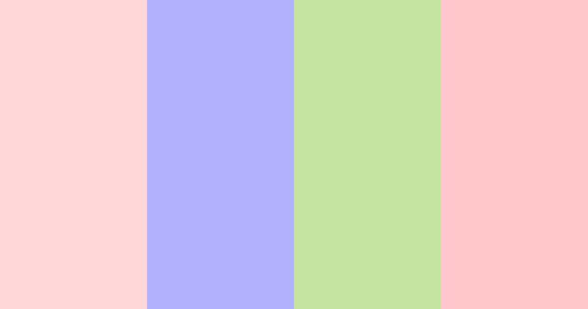 Download cotton candy dream color palette PNG image (landscape)