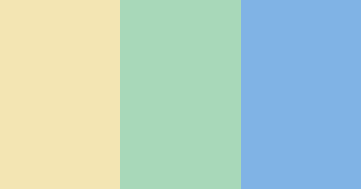 Download creamy blue color palette PNG image (landscape)