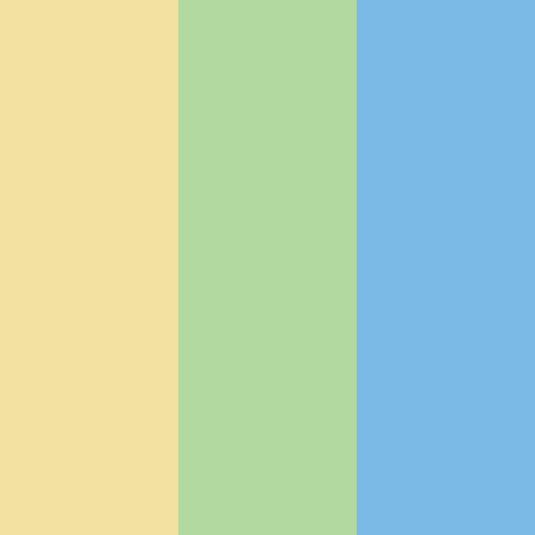 Download golden cream and sky blue color palette PNG image (square)