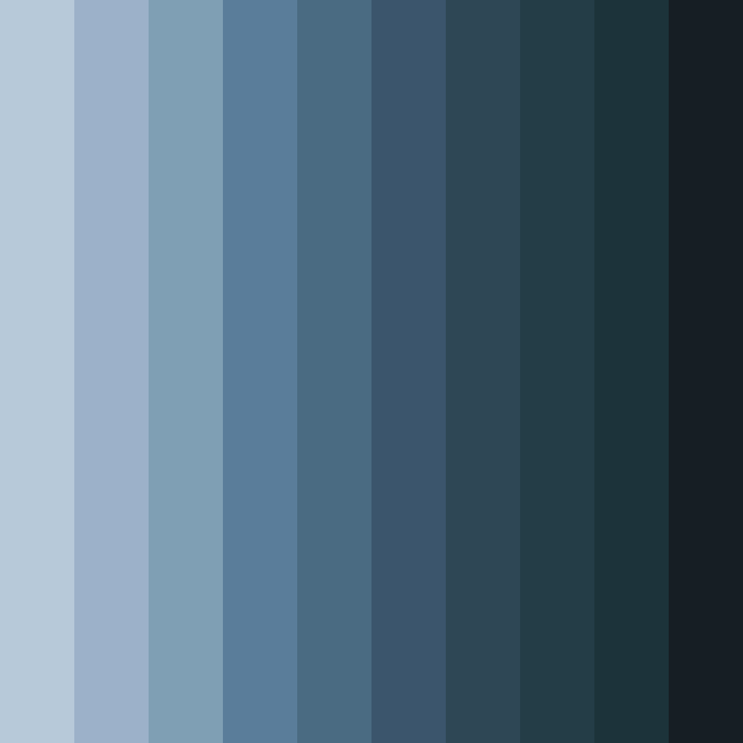 Download shades of slate blue color palette PNG image (square)