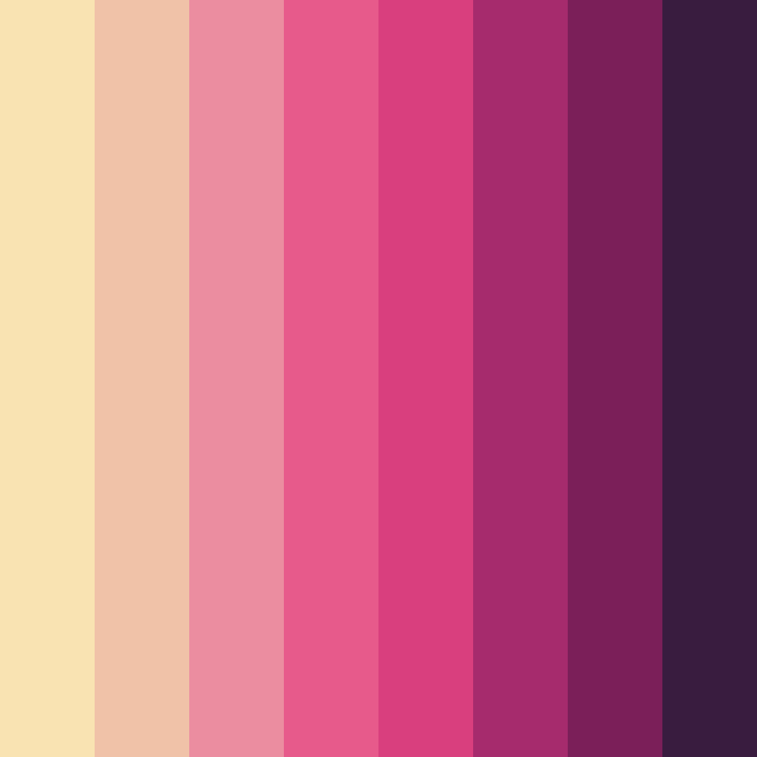 Download vibrant blossoms color palette PNG image (square)