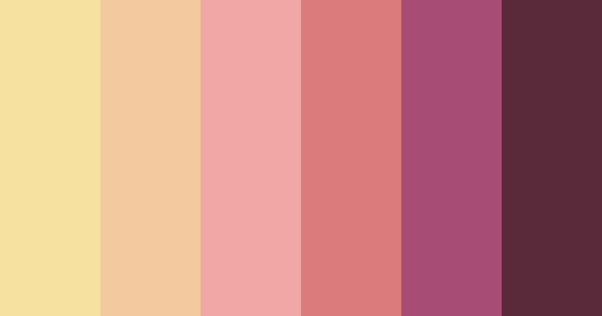 Download warm pink color palette PNG image (landscape)