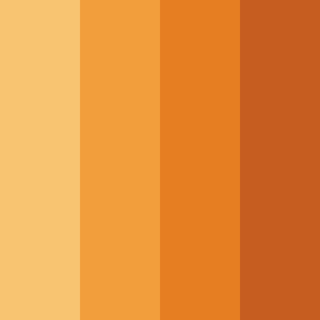 Download orange sunset color palette PNG image (square)