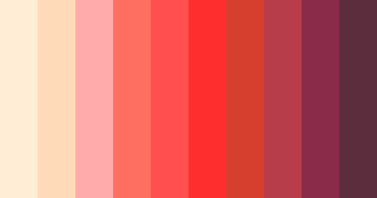 Download blushing ember color palette PNG image (landscape)