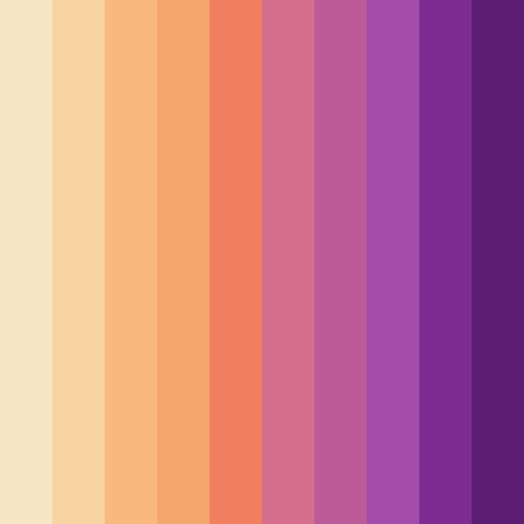 Download blooming harmony color palette PNG image (square)