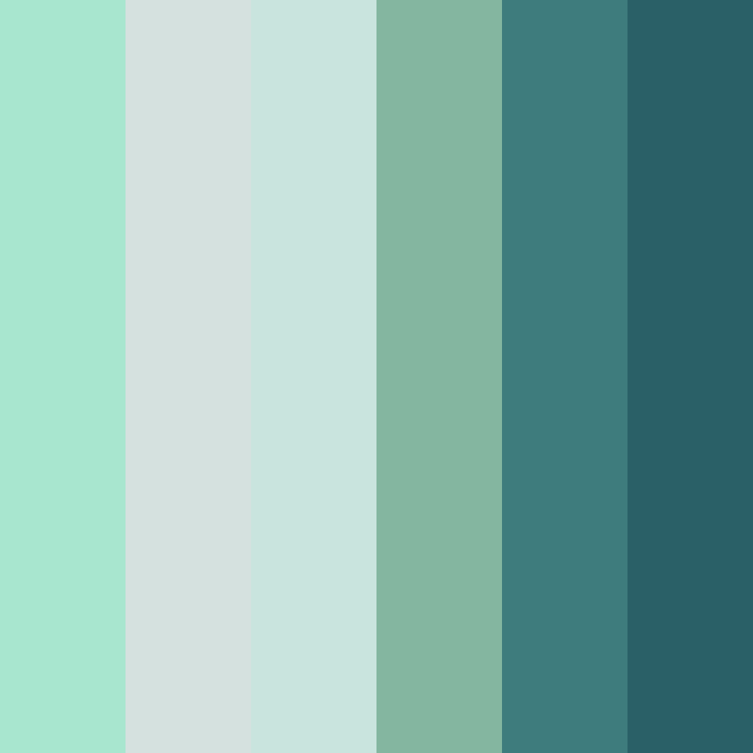 Download verdant harmony color palette PNG image (square)