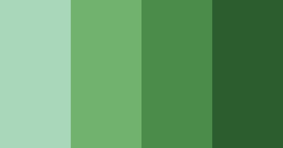 Download green ecology color palette PNG image (landscape)