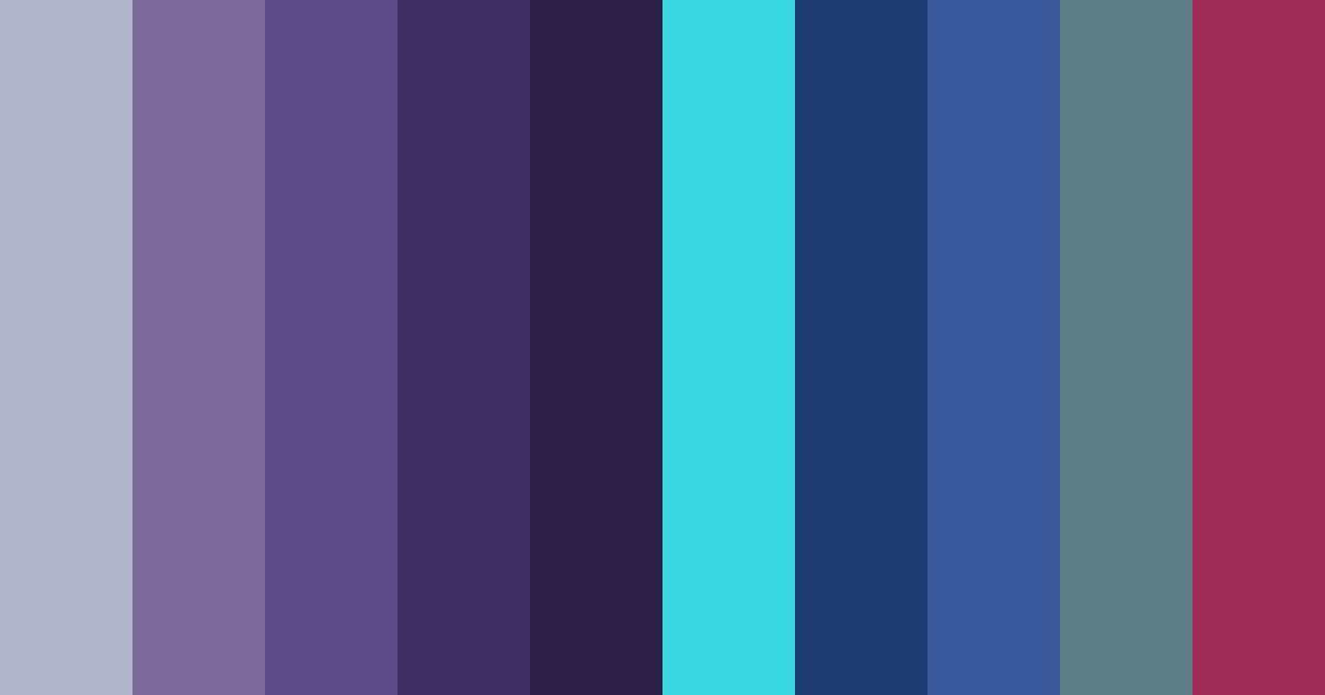 Download dark purple cyberpunk color palette PNG image (landscape)